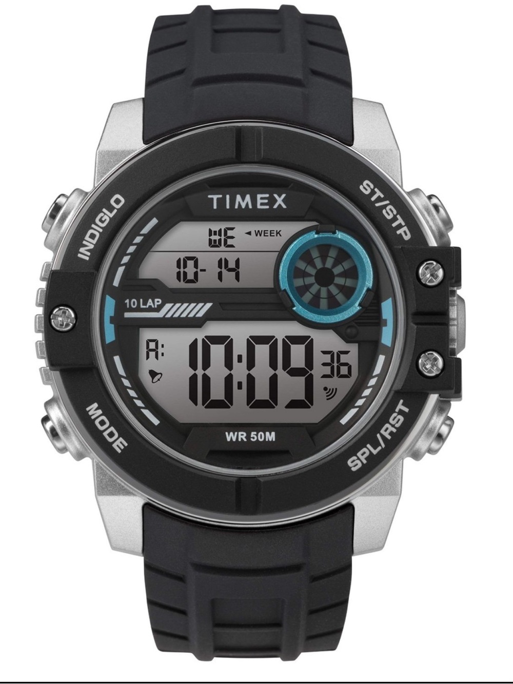 Timex Mens DGTL Sphere Chrono Silicone Watch TW5M34600